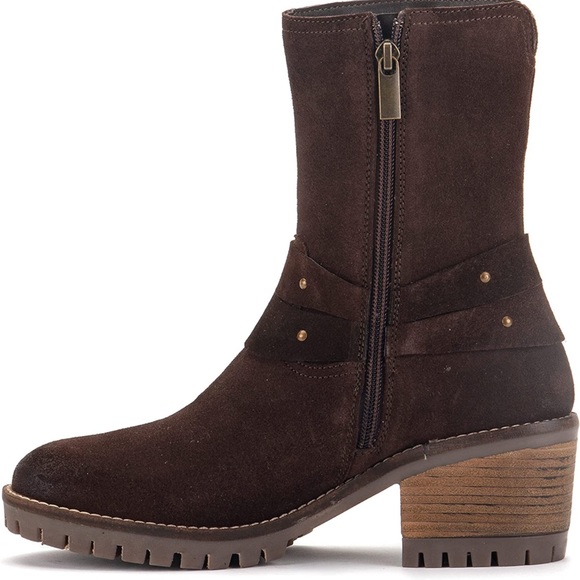 NEW $295!! Vintage Foundry SIENNA Boot Suede Motorcycle Style - Picture 5 of 6